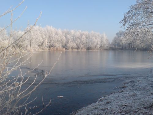 Teich Kammermann im Winter 1